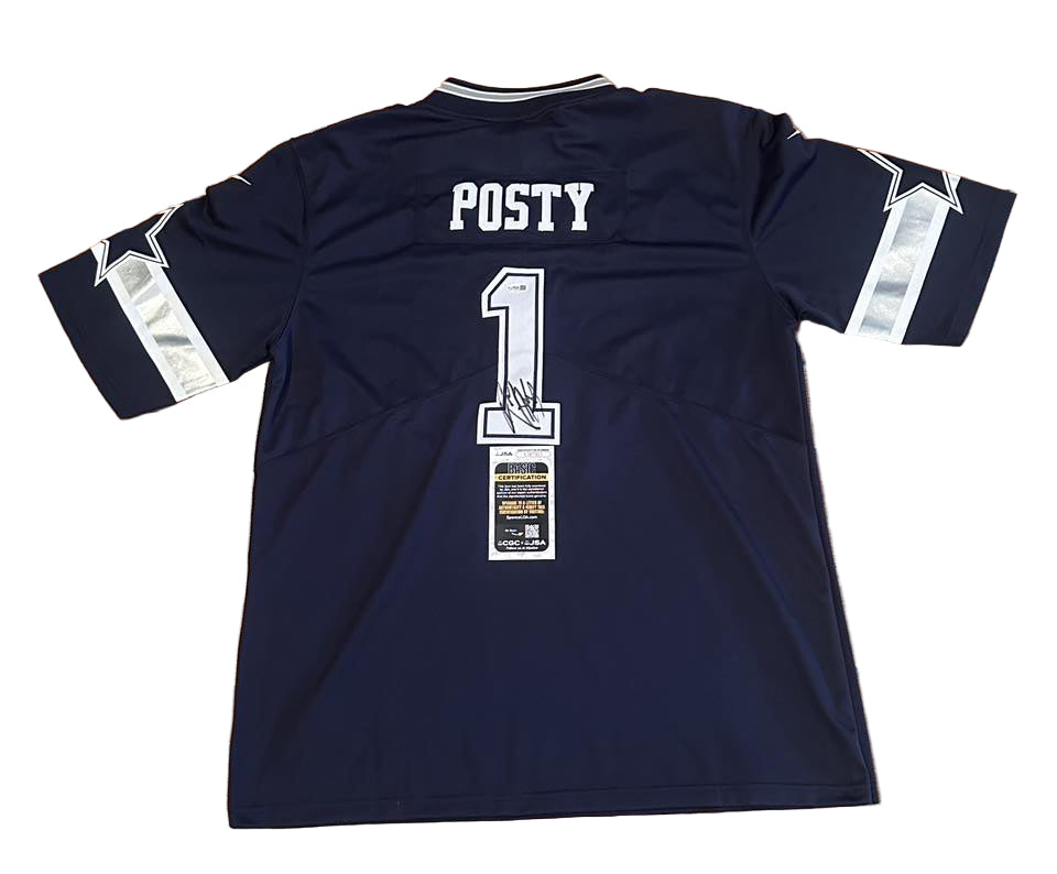 Post Malone Autographed Dallas Cowboys "Posty" Jersey JSA COA-Right Off The Field