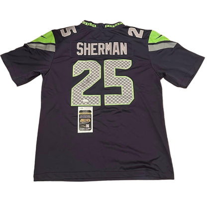 Richard Sherman Autographed Seattle Seahawks Jersey JSA COA READ DESCRIPTION-Right Off The Field