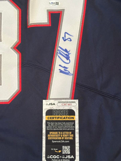 Rob Gronkowski Autographed New England Patriots Jersey JSA COA-Right Off The Field