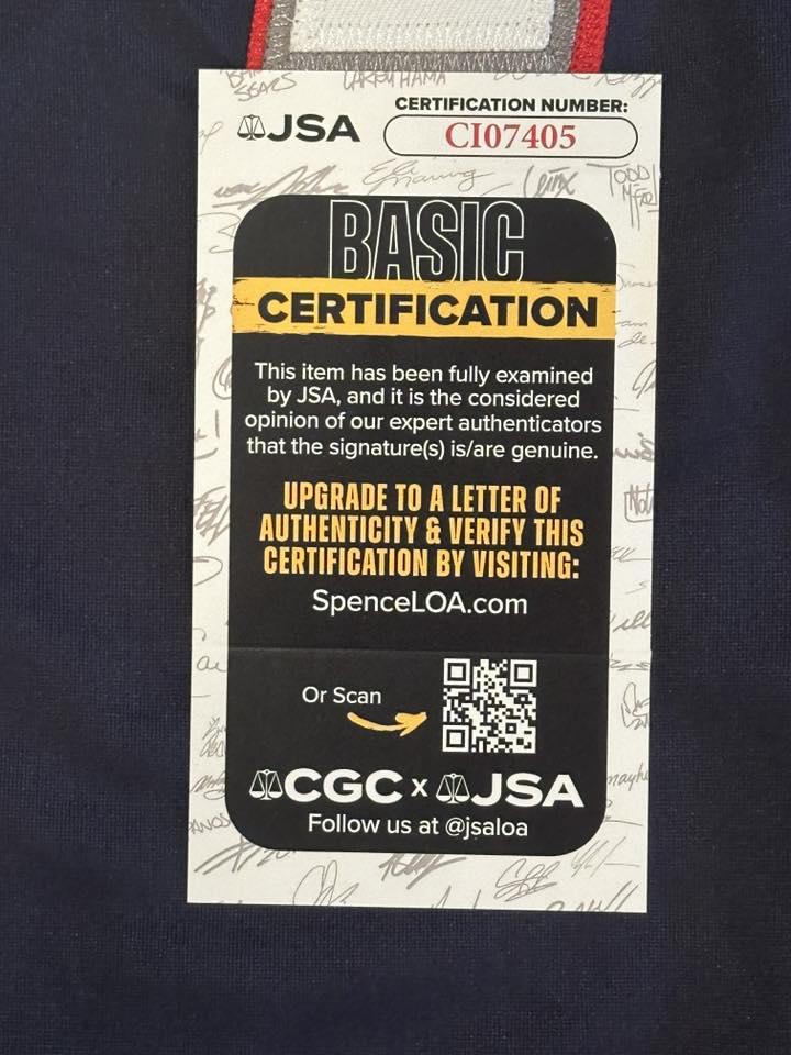 Rob Gronkowski Autographed New England Patriots Jersey JSA COA-Right Off The Field