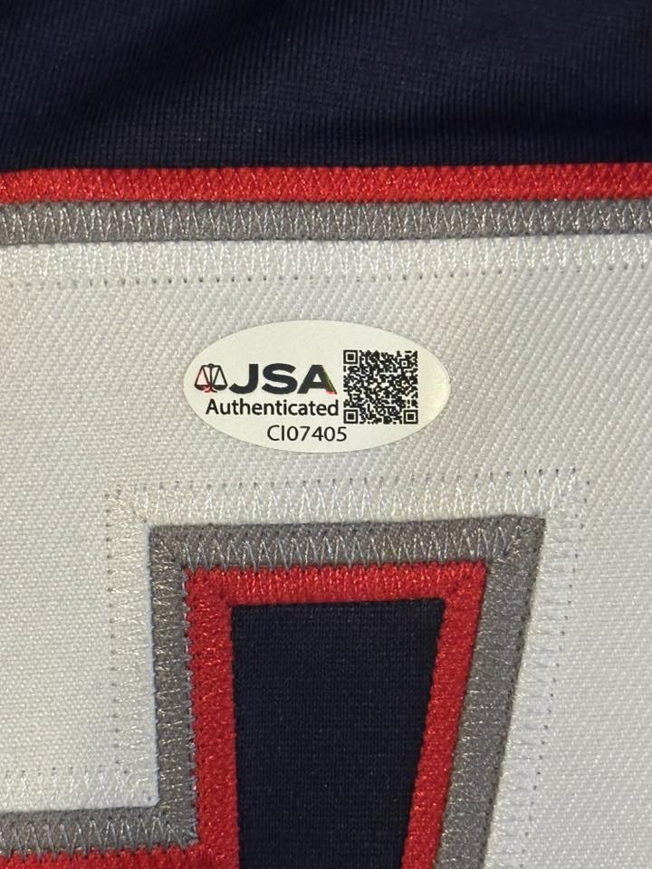 Rob Gronkowski Autographed New England Patriots Jersey JSA COA-Right Off The Field