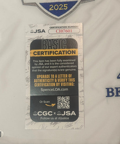 Rory McIlroy Autographed 2025 Ryder Cup Pin Flag Team Europe JSA COA-Right Off The Field