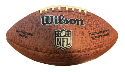 Russell Wilson Autographed Wilson Composite Leather Football PSA Hologram READ-Right Off The Field