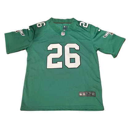 Saquon Barkley Autographed Philadelphia Eagles Jersey JSA LOA-Right Off The Field