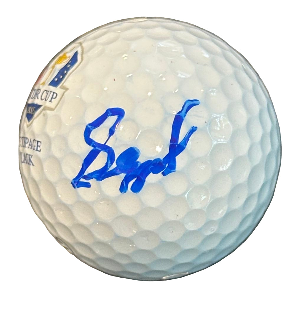Sepp Straka Autographed 2025 Ryder Cup Golf Ball JSA COA Team Europe-Right Off The Field