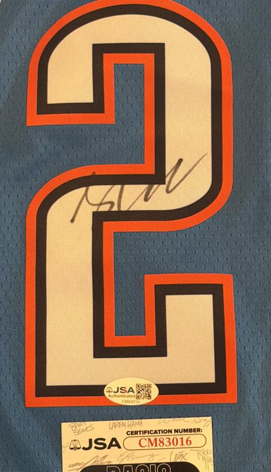Shai Gilgeous-Alexander Autographed Oklahoma City Thunder Jersey JSA COA-Right Off The Field