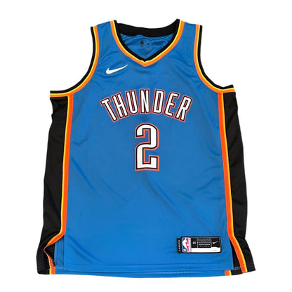 Shai Gilgeous-Alexander Autographed Oklahoma City Thunder Jersey JSA COA-Right Off The Field