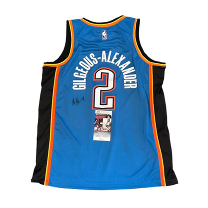 Shai Gilgeous-Alexander Autographed Oklahoma City Thunder Jersey JSA COA-Right Off The Field