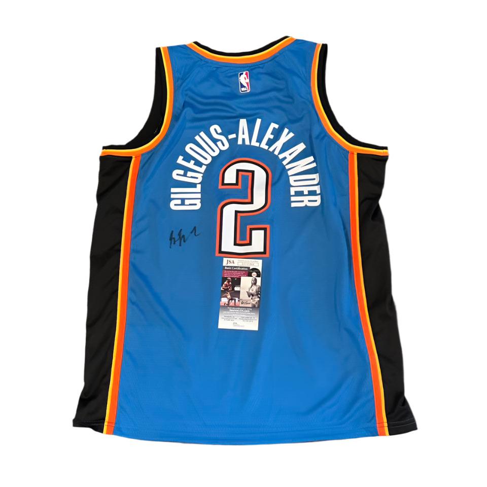 Shai Gilgeous-Alexander Autographed Oklahoma City Thunder Jersey JSA COA-Right Off The Field