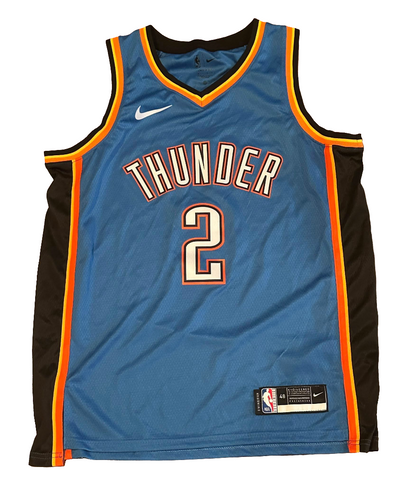 Shai Gilgeous-Alexander SGA Autographed Oklahoma City Thunder Jersey JSA COA-Right Off The Field