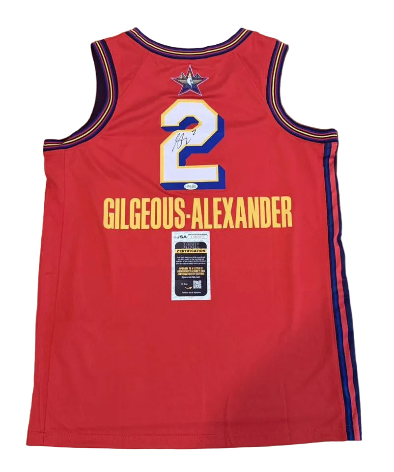 Shai Gilgeous-Alexander Signed Autographed 2025 All Star Game Jersey JSA COA-Right Off The Field