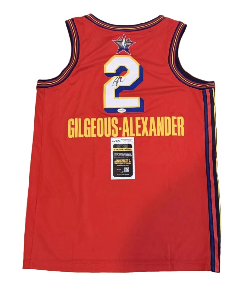 Shai Gilgeous-Alexander Signed Autographed 2025 All Star Game Jersey JSA COA-Right Off The Field
