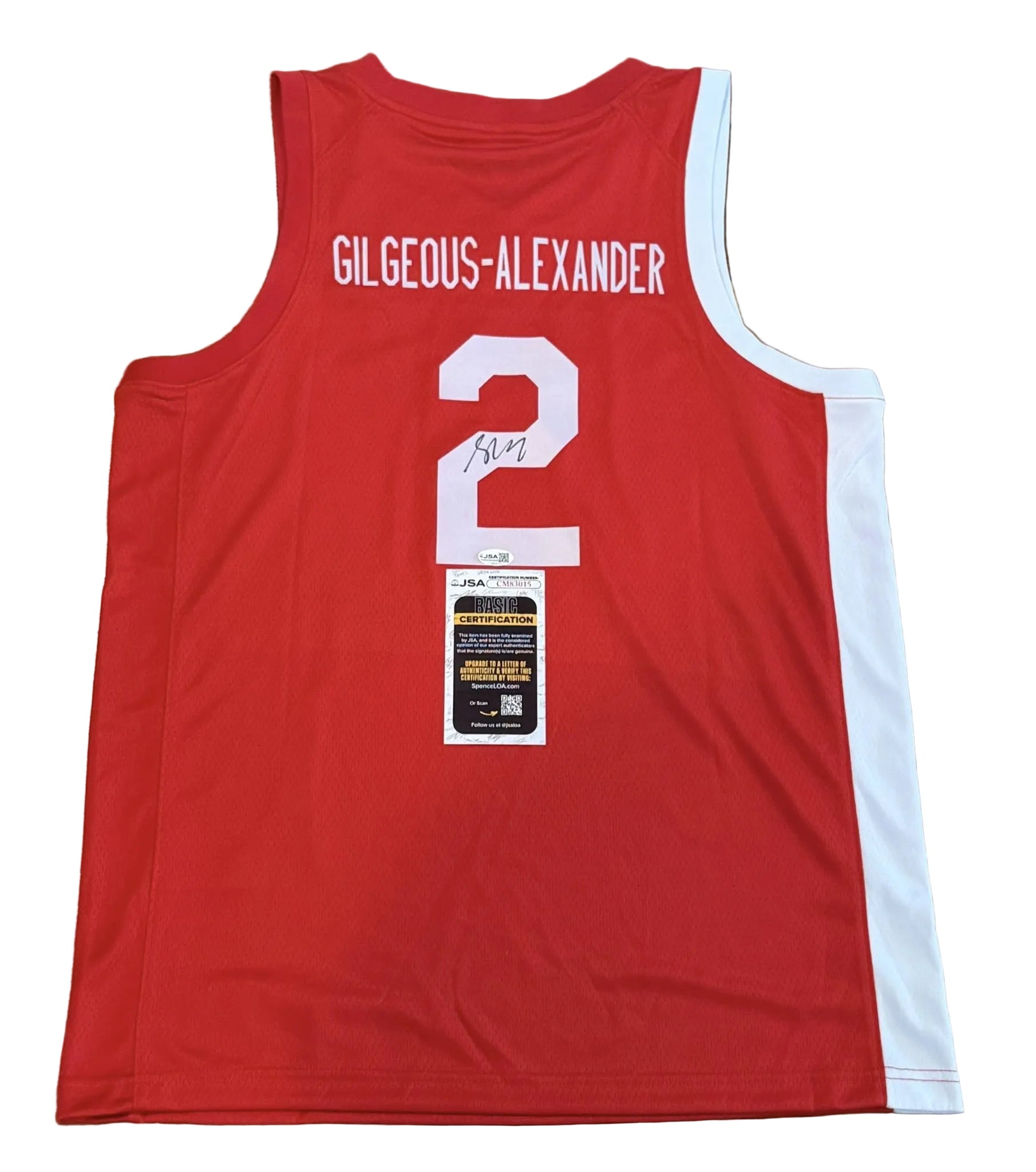 Shai Gilgeous-Alexander Signed Autographed Canada Jersey JSA COA-Right Off The Field