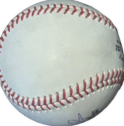 Shane Bieber Autographed 2021 MLB All Star Game Baseball PSA COA Guardians-Right Off The Field