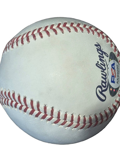 Shane Bieber Autographed 2021 MLB All Star Game Baseball PSA COA Guardians-Right Off The Field