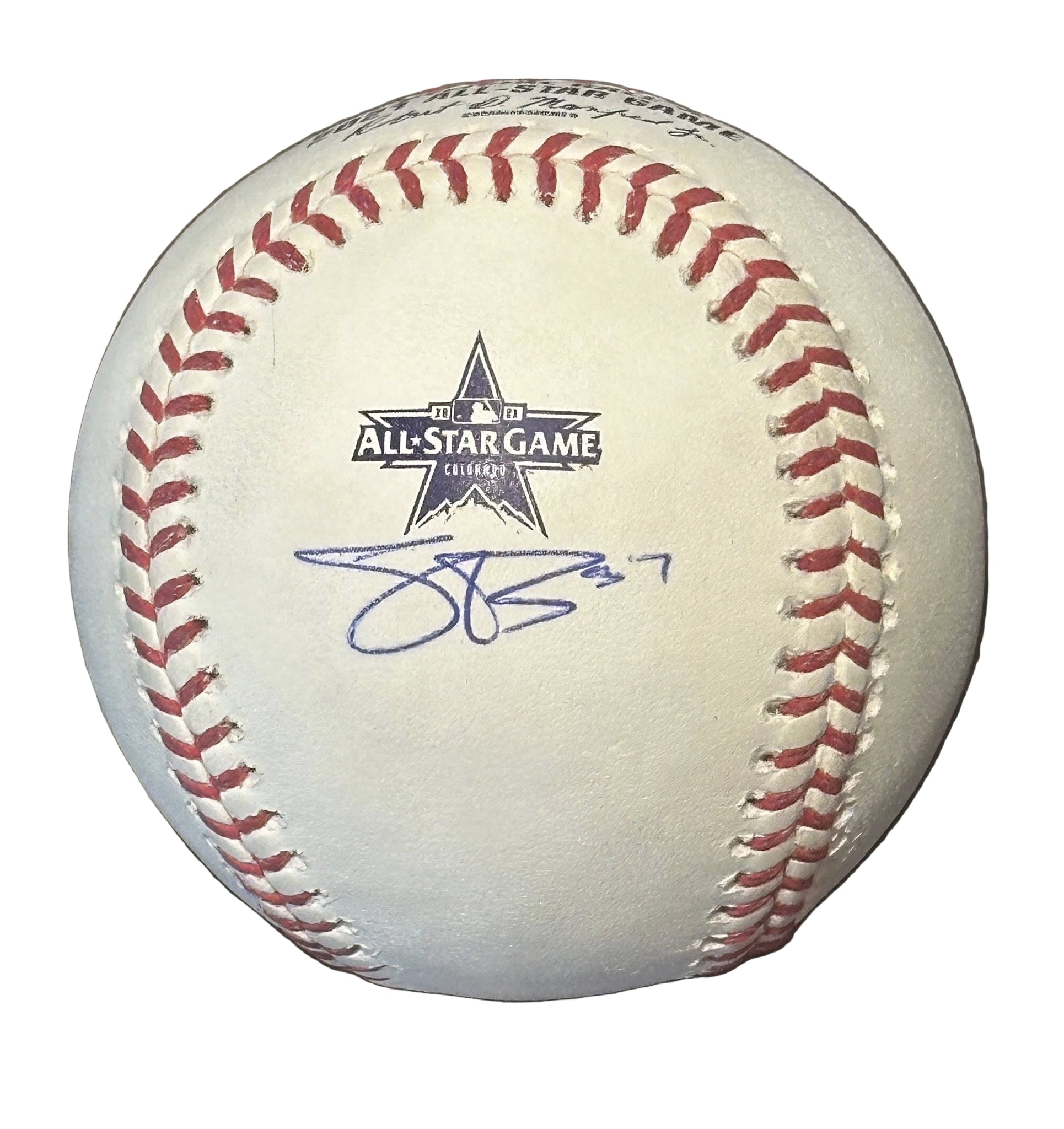 Shane Bieber Autographed 2021 MLB All Star Game Baseball PSA COA Guardians-Right Off The Field