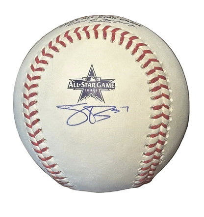 Shane Bieber Autographed 2021 MLB All Star Game Baseball PSA COA Guardians-Right Off The Field