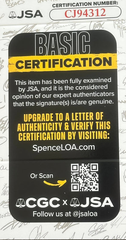 Shaquille O'Neal Autographed 8x10 Photo JSA COA Shaq-Right Off The Field