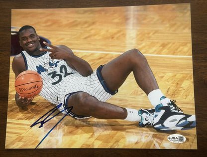 Shaquille O'Neal Autographed 8x10 Photo JSA COA Shaq-Right Off The Field