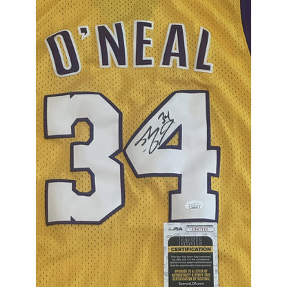 Shaquille O'Neal Autographed Los Angeles Lakers Jersey JSA COA-Right Off The Field