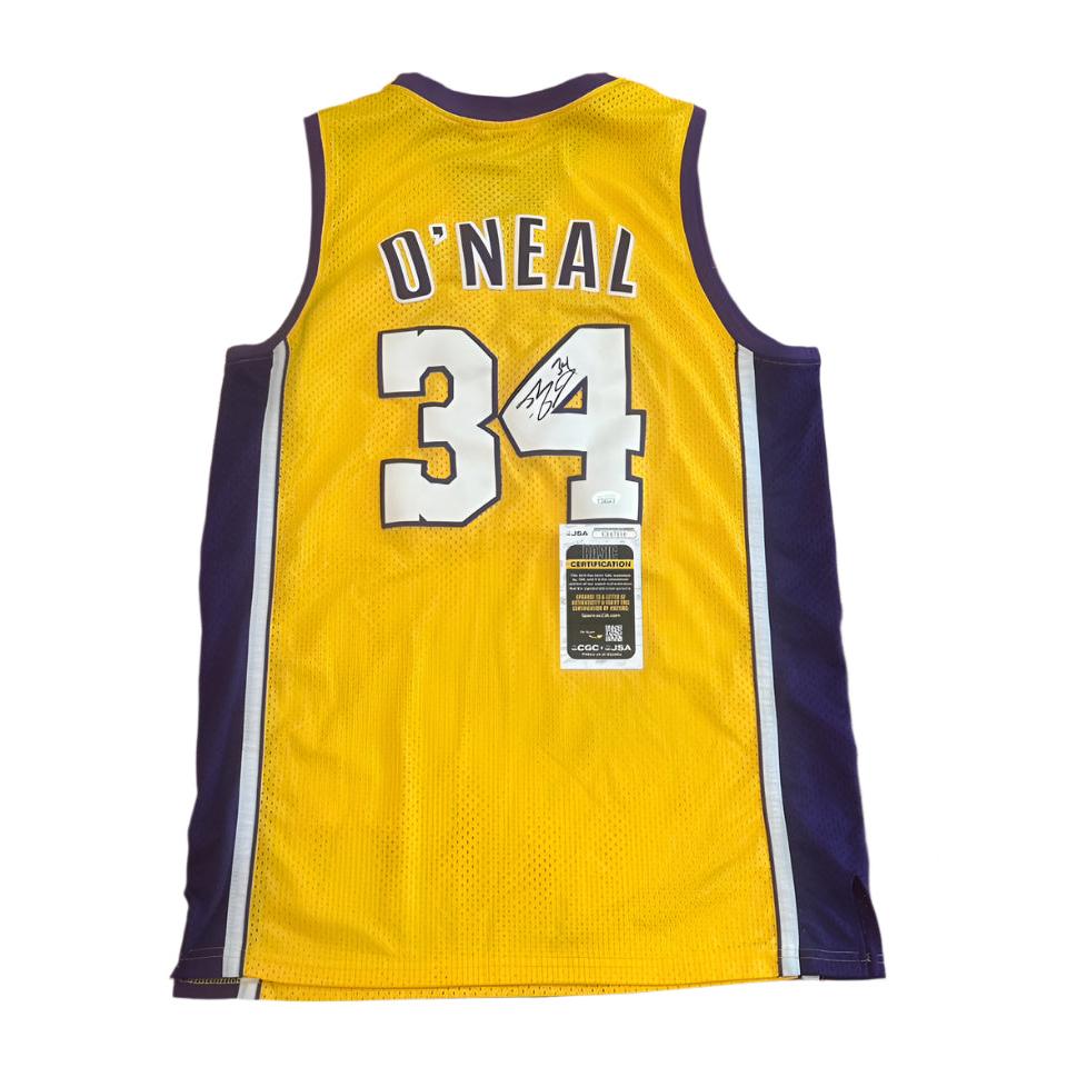 Shaquille O'Neal Autographed Los Angeles Lakers Jersey JSA COA-Right Off The Field