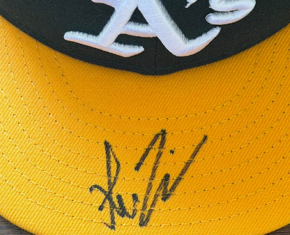 Shea Langeliers Autographed Oakland A's Authentic On-Field Hat JSA COA-Right Off The Field