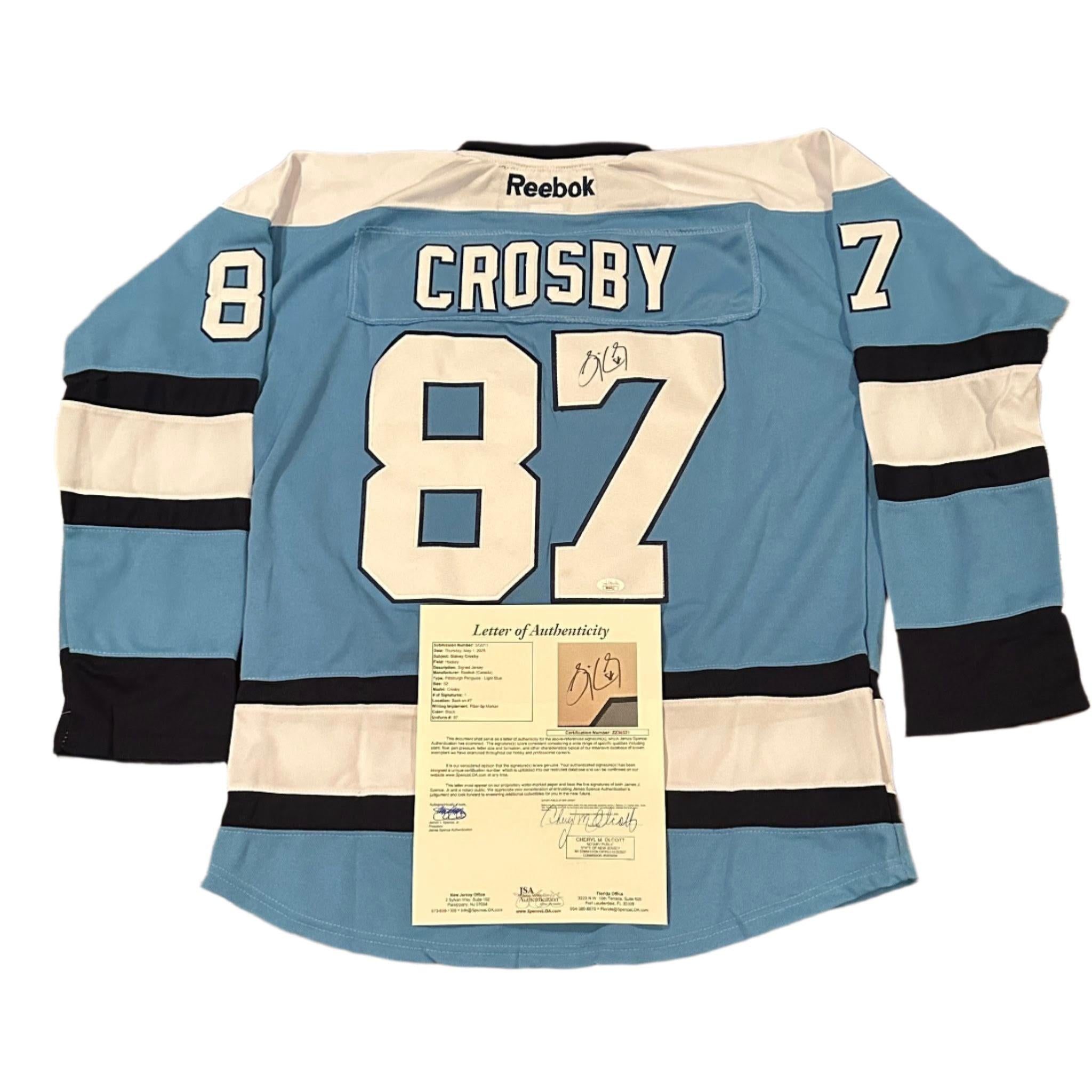 Sidney Crosby Autographed Pittsburgh Penguins Winter Classic Jersey JSA LOA-Right Off The Field