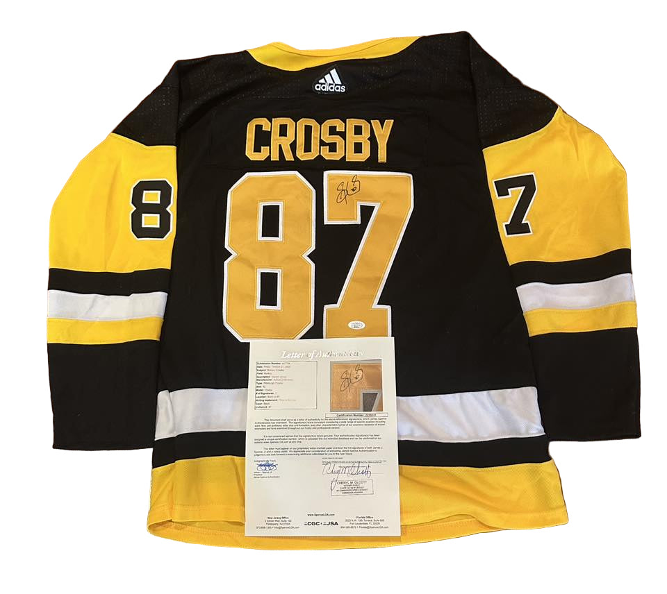 Sidney Crosby Signed Autographed Pittsburgh Penguins Jersey JSA LOA-Right Off The Field