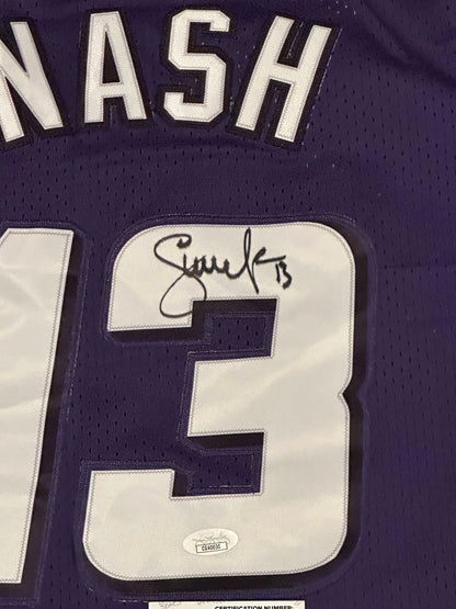 Steve Nash Autographed Phoenix Suns Jersey JSA COA-Right Off The Field