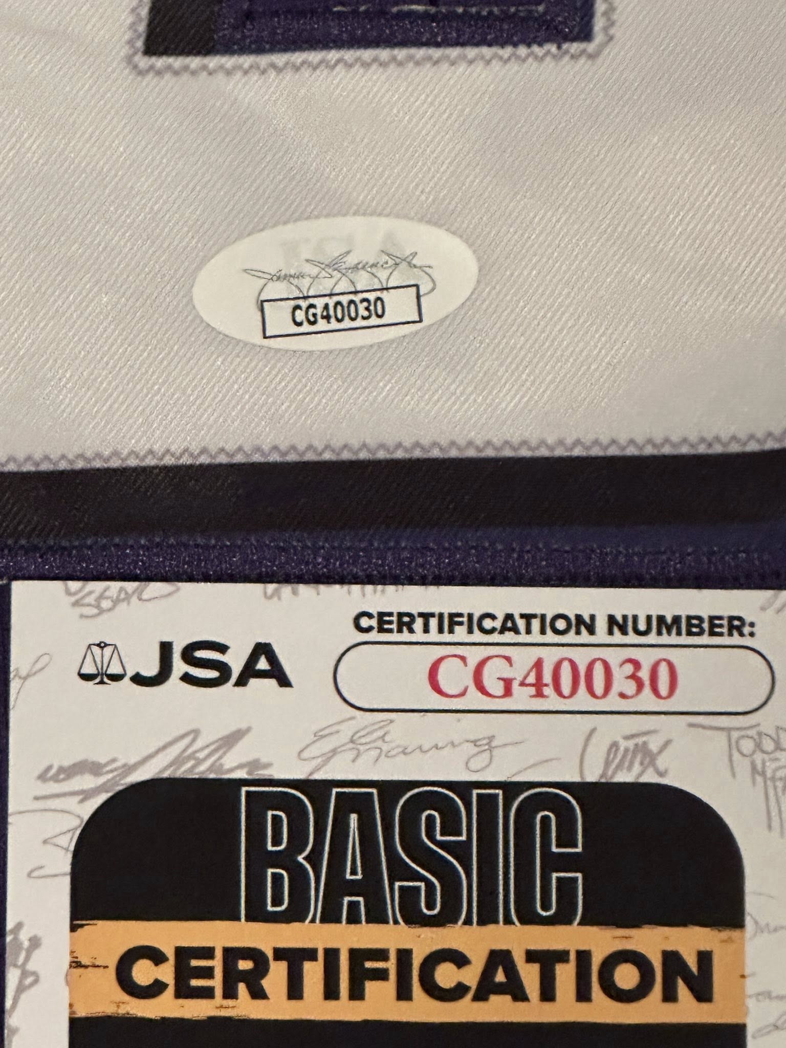 Steve Nash Autographed Phoenix Suns Jersey JSA COA-Right Off The Field