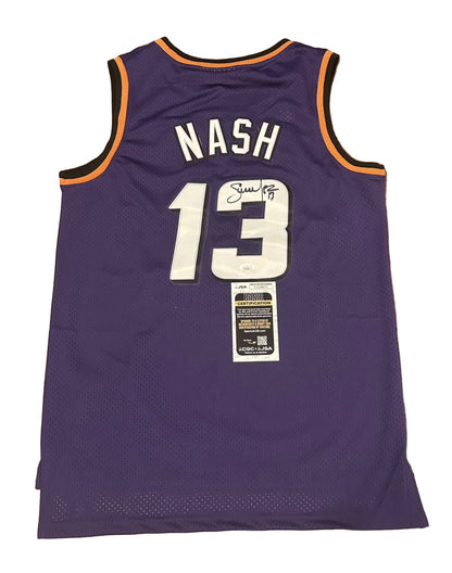 Steve Nash Autographed Phoenix Suns Jersey JSA COA-Right Off The Field