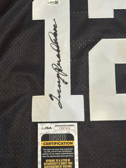 Terry Bradshaw Autographed Pittsburgh Steelers Replica Jersey JSA COA-Right Off The Field