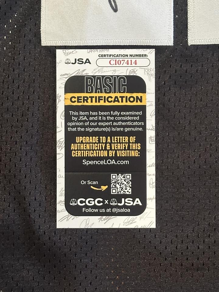 Terry Bradshaw Autographed Pittsburgh Steelers Replica Jersey JSA COA-Right Off The Field