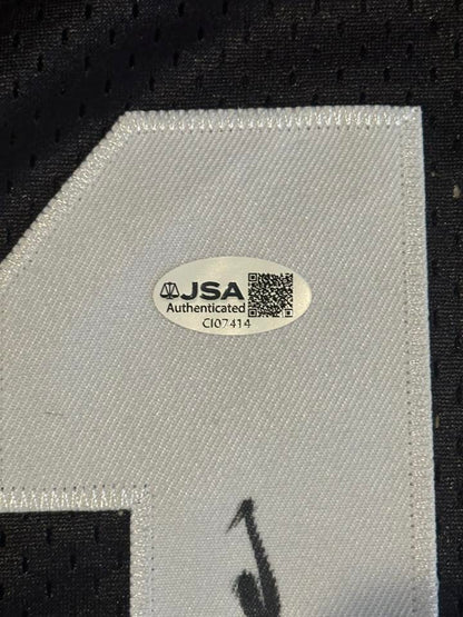 Terry Bradshaw Autographed Pittsburgh Steelers Replica Jersey JSA COA-Right Off The Field