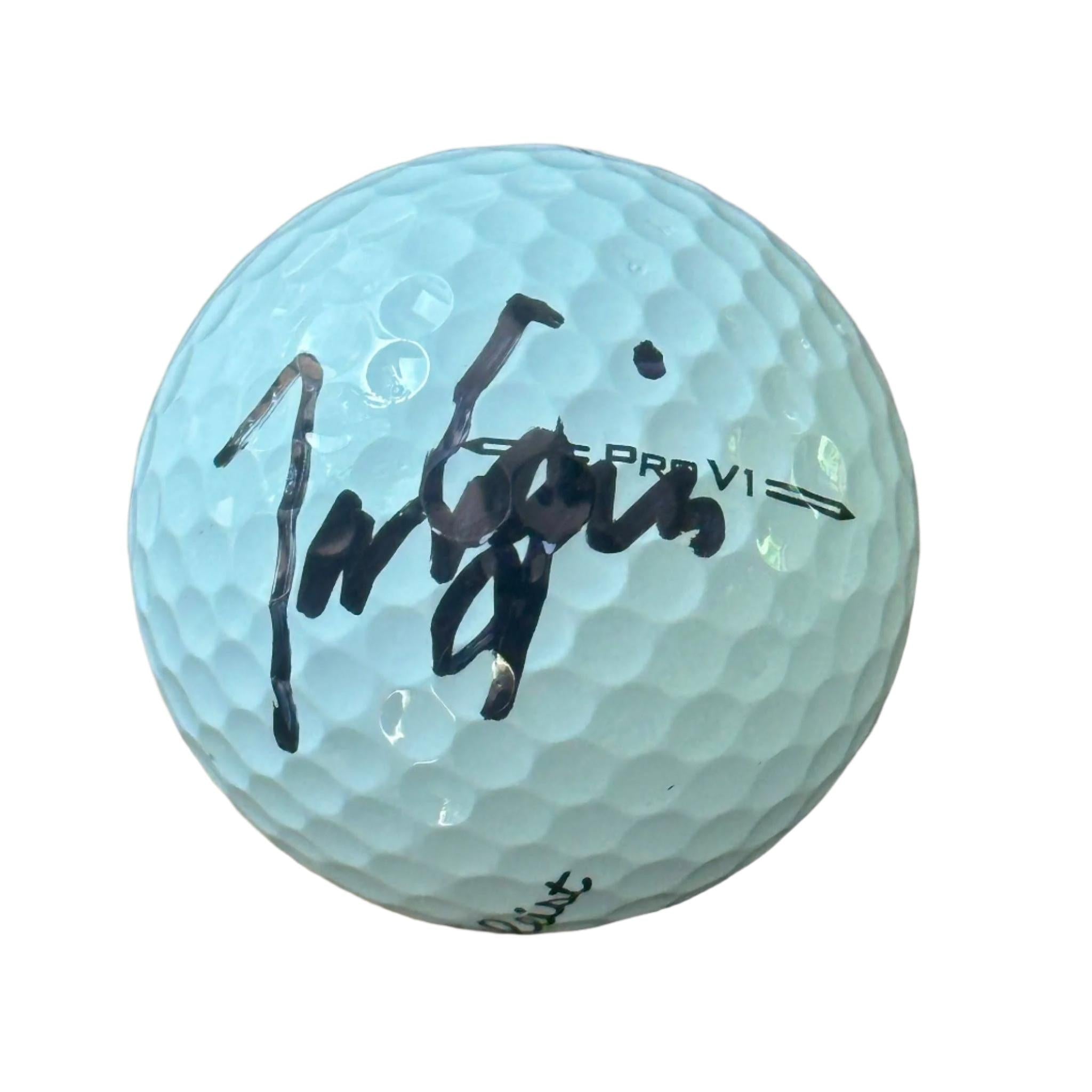 Tony Finau Autographed Titleist Pro V1 Golf Ball-Right Off The Field