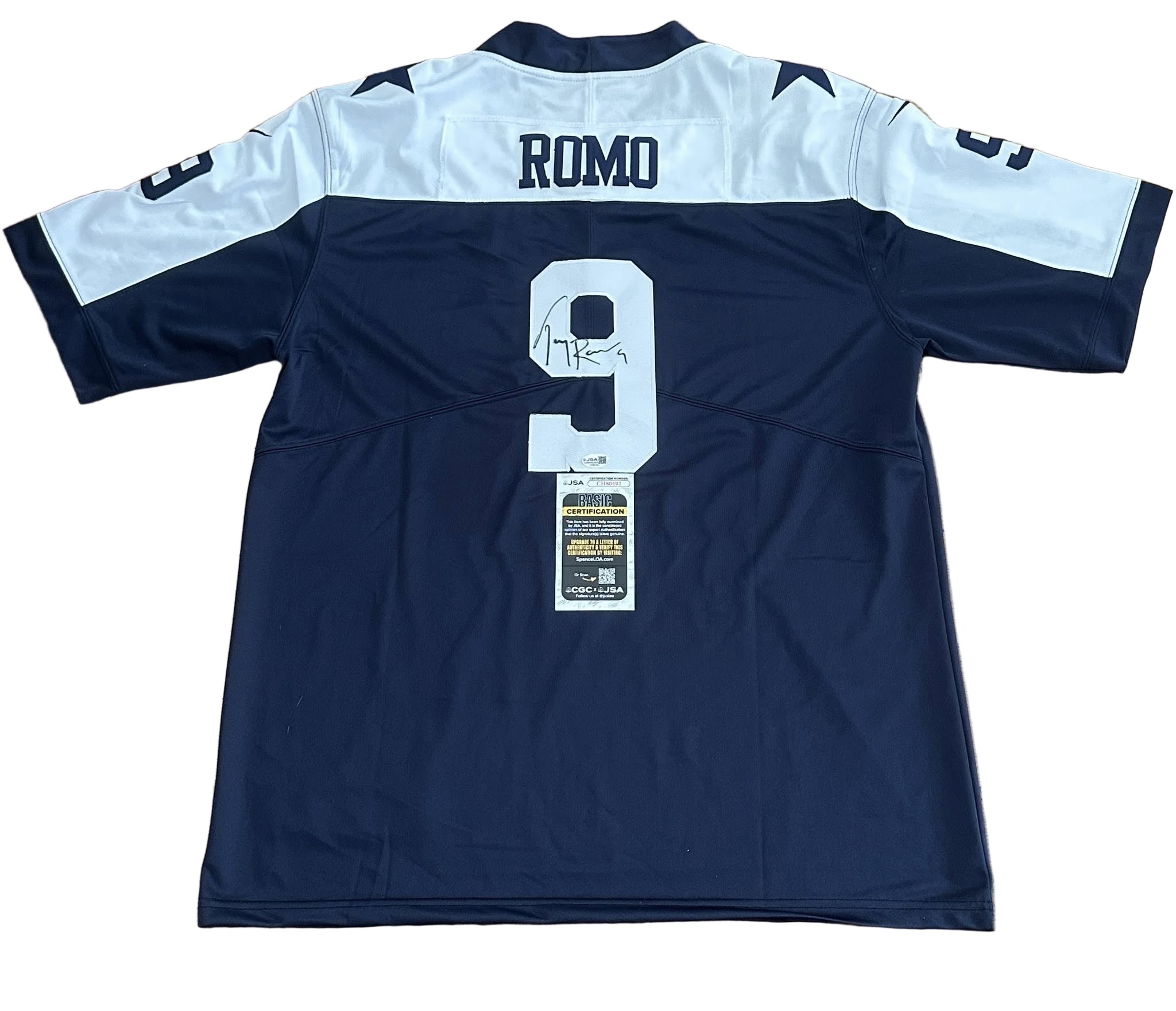 Tony Romo Autographed Dallas Cowboys Jersey JSA COA-Right Off The Field