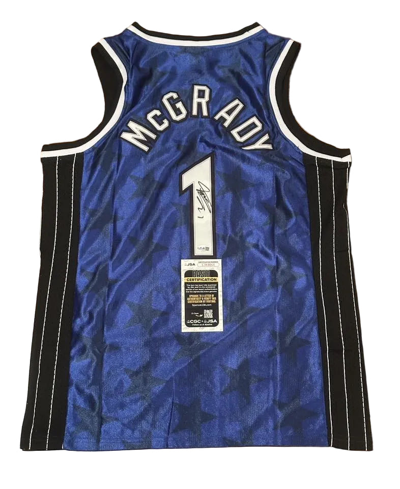 Tracy McGrady Autographed Orlando Magic 2000-2001 Jersey JSA COA-Right Off The Field