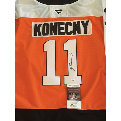 Travis Konecny Autographed Philadelphia Flyers Jersey JSA COA
