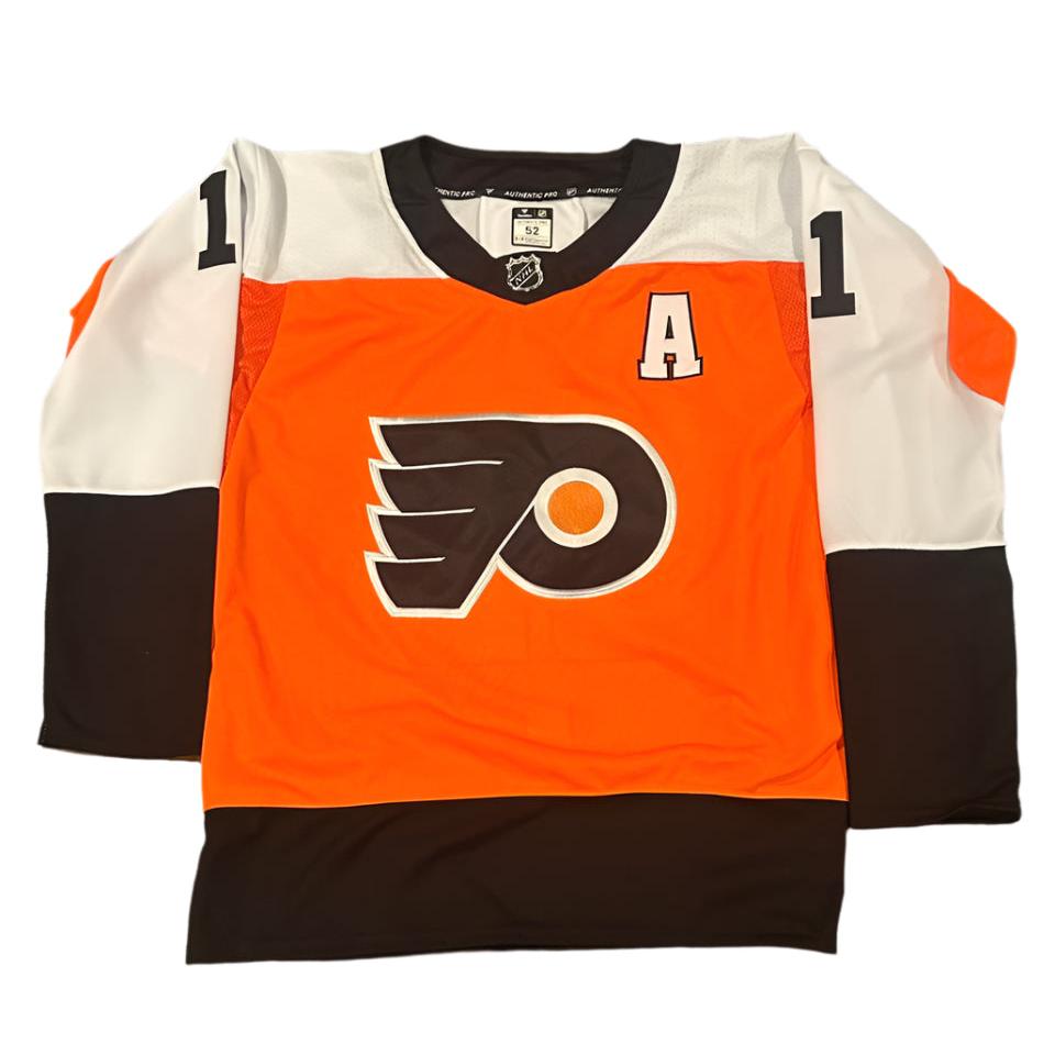Travis Konecny Autographed Philadelphia Flyers Jersey JSA COA-Right Off The Field