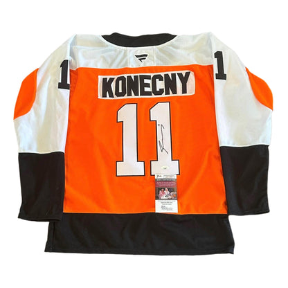 Travis Konecny Autographed Philadelphia Flyers Jersey JSA COA