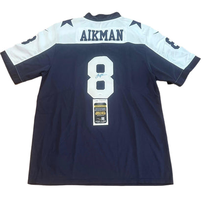Troy Aikman Autographed Dallas Cowboys Jersey JSA COA-Right Off The Field