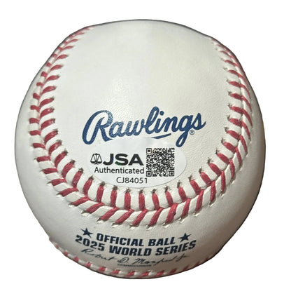 Ty France Autographed 2025 World Series Baseball JSA COA Toronto Blue Jays-Right Off The Field