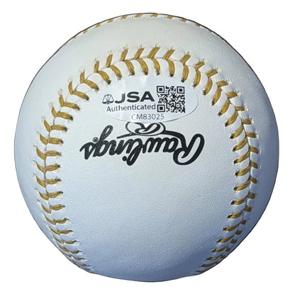 Vladimir Guerrero Jr. Autographed Gold Glove Award Baseball JSA COA Blue Jays-Right Off The Field