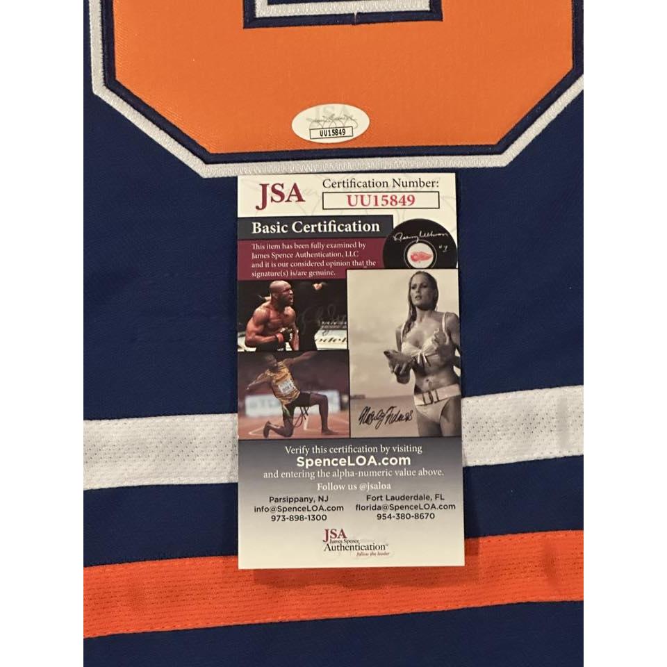 Zach Hyman Autographed Edmonton Oilers Jersey JSA COA-Right Off The Field