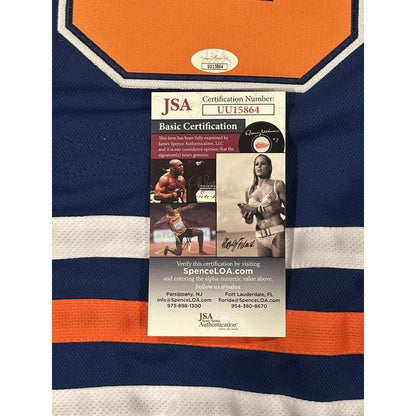 Zach Hyman Autographed Edmonton Oilers Jersey JSA COA-Right Off The Field