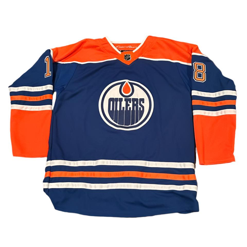 Zach Hyman Autographed Edmonton Oilers Jersey JSA COA-Right Off The Field