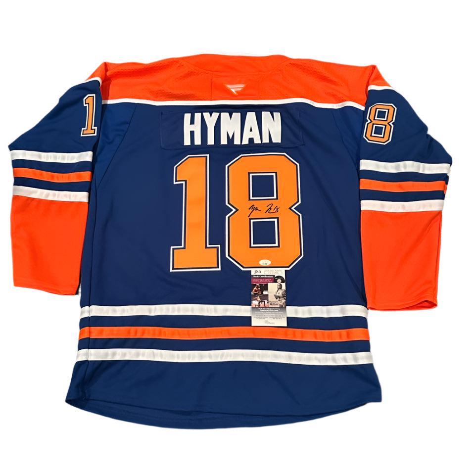 Zach Hyman Autographed Edmonton Oilers Jersey JSA COA-Right Off The Field