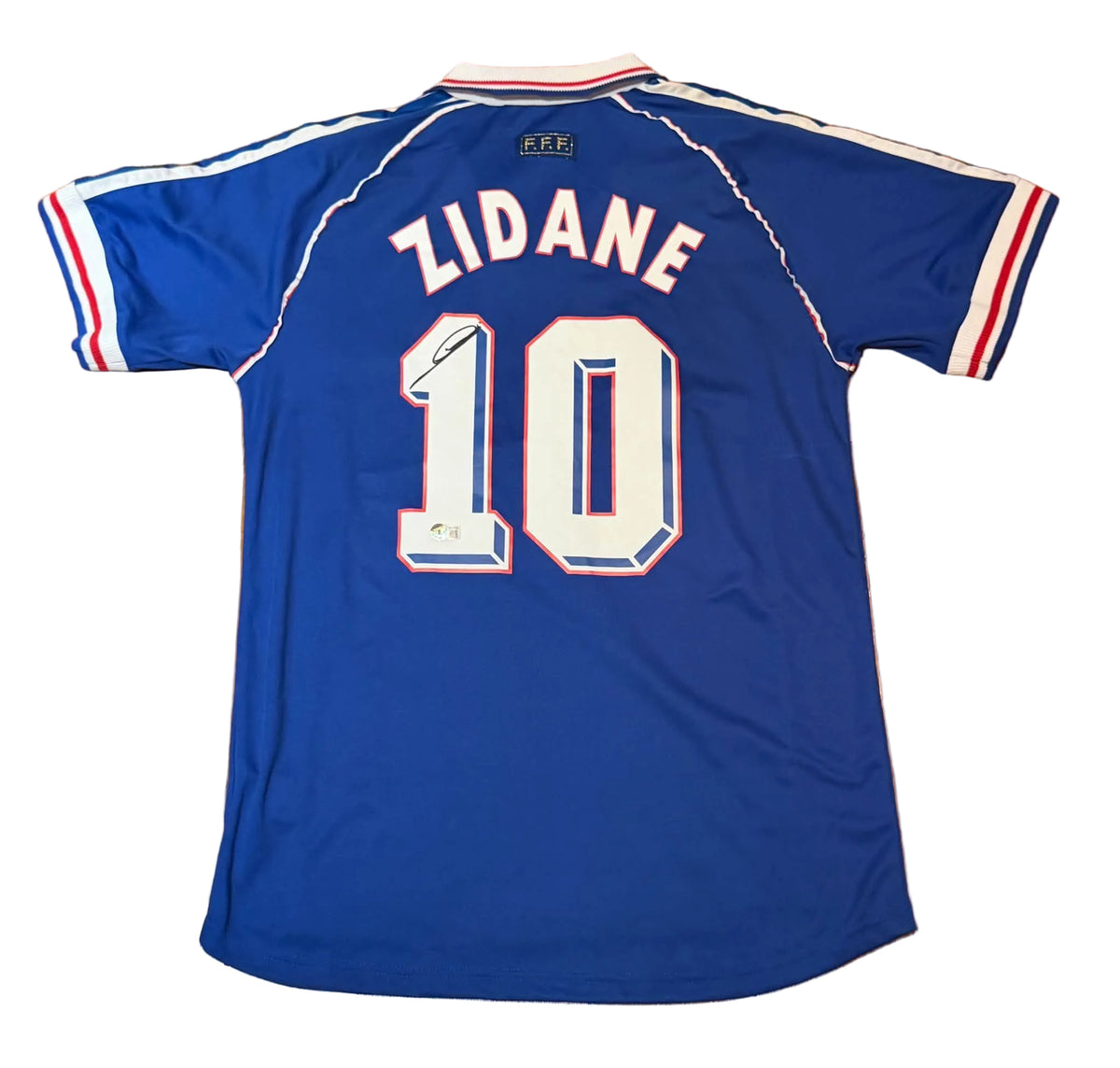 Zinedine Zidane Autographed 1998 France World Cup Jersey BAS-Right Off The Field