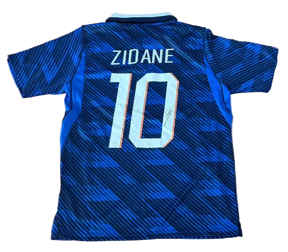Zinedine Zidane Signed Autographed France Jersey JSA LOA-Right Off The Field